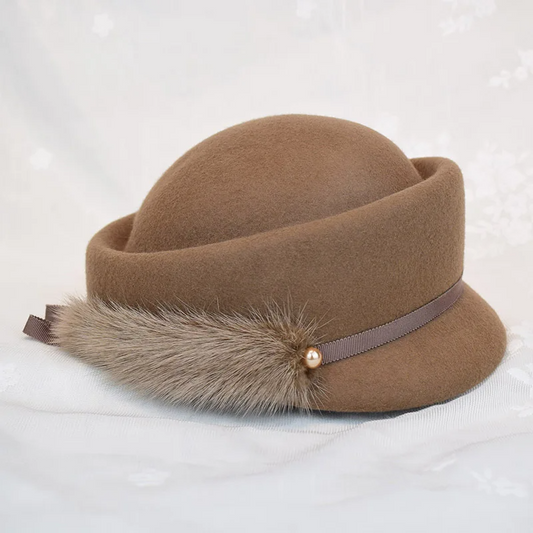 English hat with feather