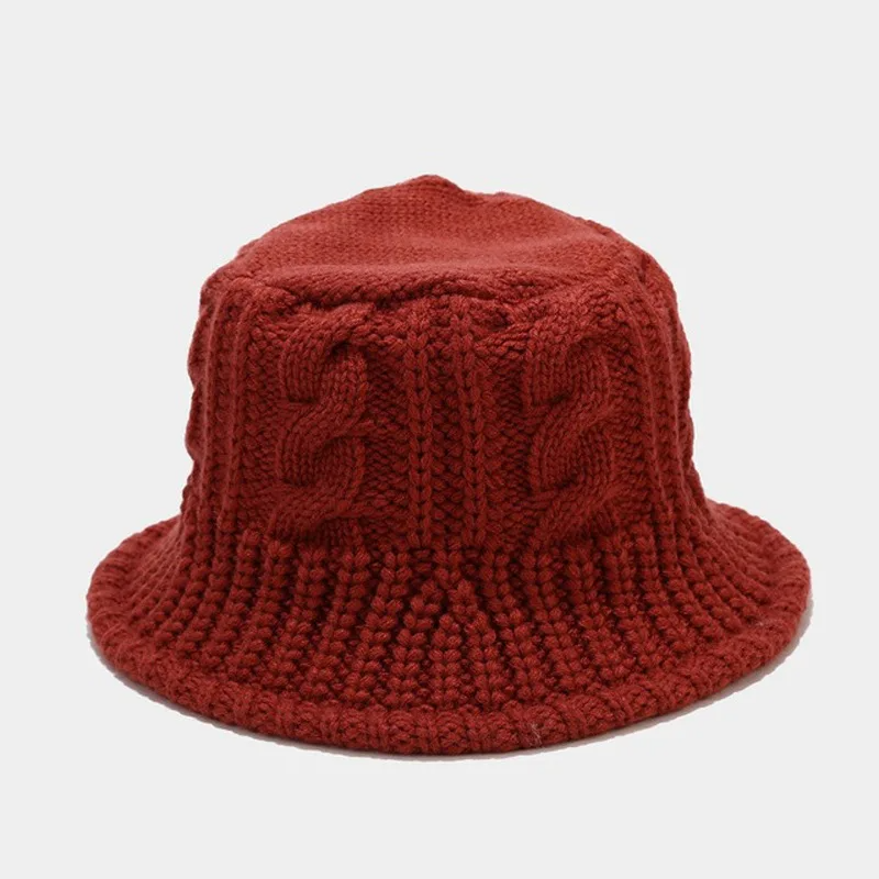 Sweater-effect wool fisherman's hat