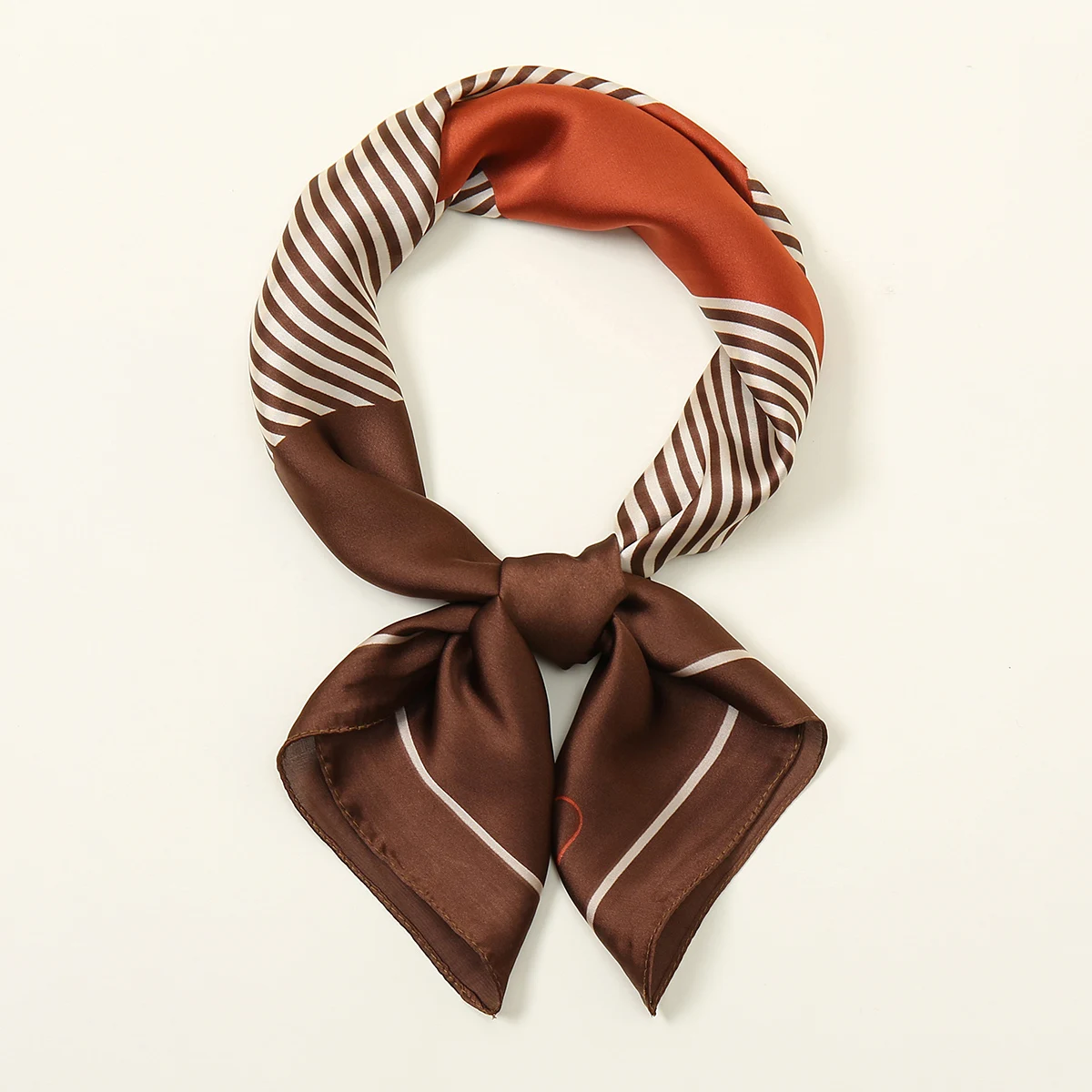 Brown cornered scarf