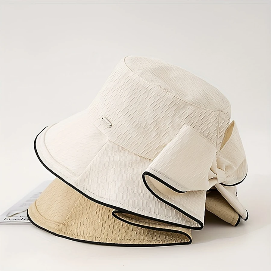 Bucket hat with bow