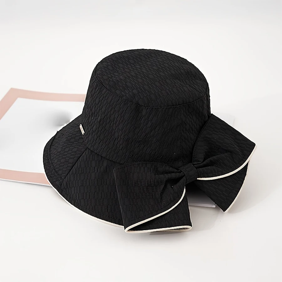 Bucket hat with bow